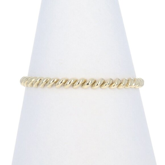 Yellow Gold San Marco Chain Bracelet 7" 14k - Picture 1 of 6